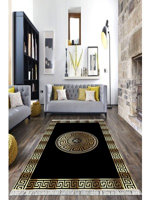Viyana Home Dijital Baskılı Kaymaz Taban Yıkanabilir Çerçeveli Salon Halısı Mutfak Halısı Yolluk Vh-Hk-22