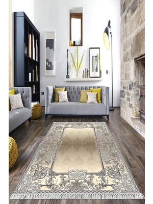 Viyana Home Dijital Baskılı Kaymaz Taban Yıkanabilir Klasik Salon Halısı Mutfak Halısı Yolluk Vh-Hk-81