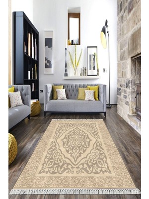 Viyana Home Dijital Baskılı Kaymaz Taban Yıkanabilir Klasik Salon Halısı Mutfak Halısı Yolluk VH-HK-138