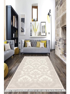 Viyana Home Dijital Baskılı Kaymaz Taban Yıkanabilir Klasik Salon Halısı Mutfak Halısı Yolluk VH-HK-145
