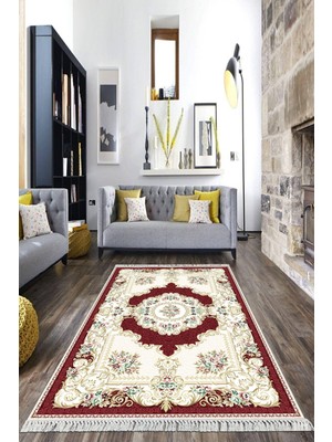 Viyana Home Dijital Baskılı Kaymaz Taban Yıkanabilir Klasik Salon Halısı Mutfak Halısı Yolluk VH-HK-171