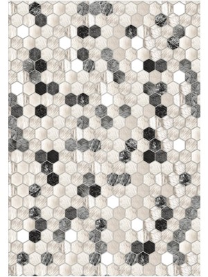 Viyana Home Dijital Baskılı Kaymaz Taban Yıkanabilir Modern Salon Halısı Mutfak Halısı Yolluk VH-HS-189