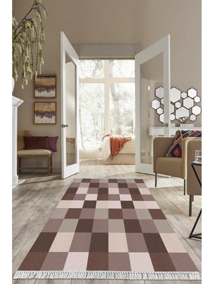 Viyana Home Dijital Baskılı Kaymaz Taban Yıkanabilir Modern Salon Halısı Mutfak Halısı Yolluk VH-HS-196