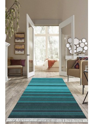 Viyana Home Dijital Baskılı Kaymaz Taban Yıkanabilir Modern Salon Halısı Mutfak Halısı Yolluk VH-HS-392