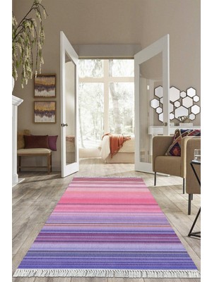 Viyana Home Dijital Baskılı Kaymaz Taban Yıkanabilir Modern Salon Halısı Mutfak Halısı Yolluk VH-HS-390