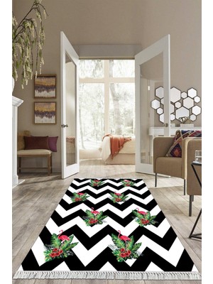 Viyana Home Dijital Baskılı Kaymaz Taban Yıkanabilir Modern Salon Halısı Mutfak Halısı Yolluk VH-HS-507