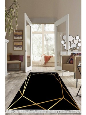 Viyana Home Dijital Baskılı Kaymaz Taban Yıkanabilir Modern Salon Halısı Mutfak Halısı Yolluk VH-HS-449