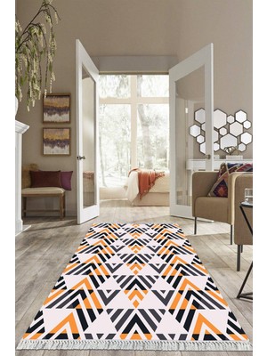 Viyana Home Dijital Baskılı Kaymaz Taban Yıkanabilir Modern Salon Halısı Mutfak Halısı Yolluk VH-HS-528