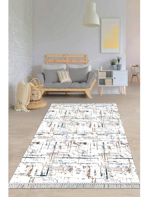 Viyana Home Dijital Baskılı Kaymaz Taban Yıkanabilir Modern Salon Halısı Mutfak Halısı Yolluk VH-HY-1004