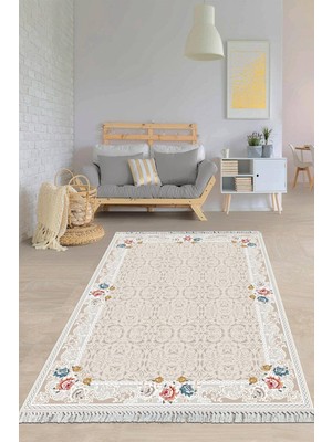 Viyana Home Dijital Baskılı Kaymaz Taban Yıkanabilir Modern Salon Halısı Mutfak Halısı Yolluk VH-HY-1025