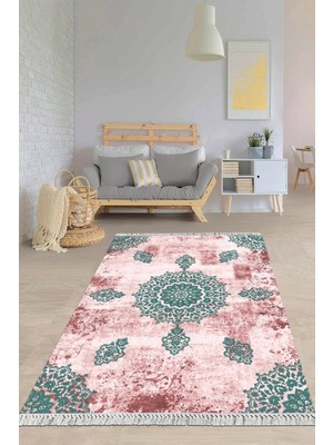 Viyana Home Dijital Baskılı Kaymaz Taban Yıkanabilir Modern Salon Halısı Mutfak Halısı Yolluk VH-HY-1110