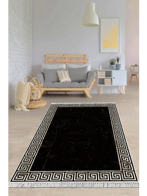 Viyana Home Dijital Baskılı Kaymaz Taban Yıkanabilir Çerçeveli Salon Halısı Mutfak Halısı Yolluk VH-HY-1289
