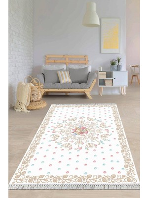 Viyana Home Dijital Baskılı Kaymaz Taban Yıkanabilir Modern Salon Halısı Mutfak Halısı Yolluk VH-HY-1126