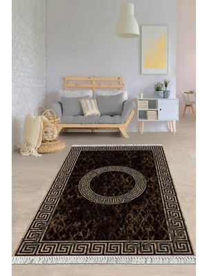 Viyana Home Dijital Baskılı Kaymaz Taban Yıkanabilir Çerçeveli Salon Halısı Mutfak Halısı Yolluk VH-HY-1263
