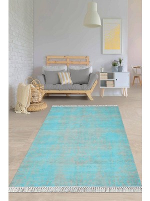 Viyana Home Dijital Baskılı Kaymaz Taban Yıkanabilir Modern Salon Halısı Mutfak Halısı Yolluk VH-HY-1130