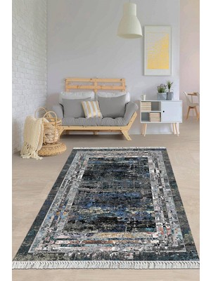 Viyana Home Dijital Baskılı Kaymaz Taban Yıkanabilir Modern Salon Halısı Mutfak Halısı Yolluk VH-HY-1225