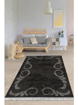 Viyana Home Dijital Baskılı Kaymaz Taban Yıkanabilir Modern Salon Halısı Mutfak Halısı Yolluk VH-HY-1342