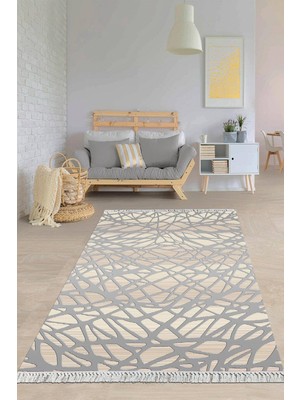 Viyana Home Dijital Baskılı Kaymaz Taban Yıkanabilir Modern Salon Halısı Mutfak Halısı Yolluk VH-HY-938