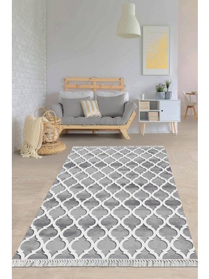 Viyana Home Dijital Baskılı Kaymaz Taban Yıkanabilir Modern Salon Halısı Mutfak Halısı Yolluk VH-HY-1448