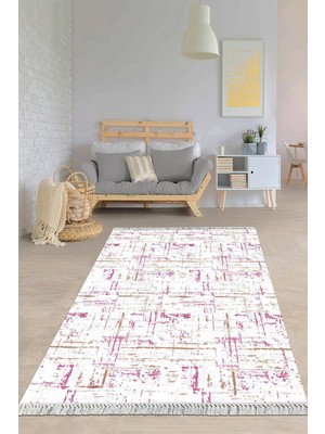 Viyana Home Dijital Baskılı Kaymaz Taban Yıkanabilir Modern Salon Halısı Mutfak Halısı Yolluk VH-HY-997