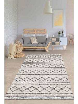 Viyana Home Dijital Baskılı Kaymaz Taban Yıkanabilir Modern Salon Halısı Mutfak Halısı Yolluk VH-HY-1040