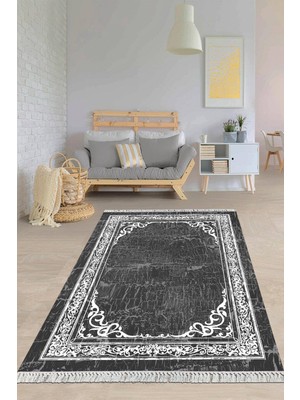 Viyana Home Dijital Baskılı Kaymaz Taban Yıkanabilir Çerçeveli Salon Halısı Mutfak Halısı Yolluk VH-HY-939