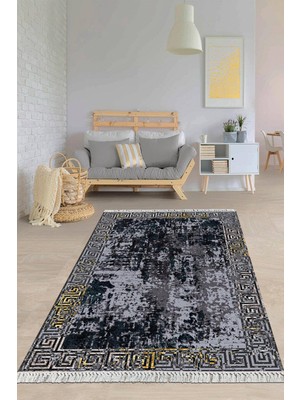 Viyana Home Dijital Baskılı Kaymaz Taban Yıkanabilir Modern Salon Halısı Mutfak Halısı Yolluk VH-HY-1277