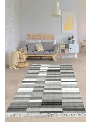 Viyana Home Dijital Baskılı Kaymaz Taban Yıkanabilir Modern Salon Halısı Mutfak Halısı Yolluk VH-HY-808
