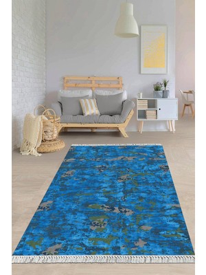 Viyana Home Dijital Baskılı Kaymaz Taban Yıkanabilir Modern Salon Halısı Mutfak Halısı Yolluk VH-HY-907