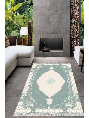 Viyana Home Dijital Baskılı Kaymaz Taban Yıkanabilir Modern Salon Halısı Mutfak Halısı Yolluk VH-HT-1076