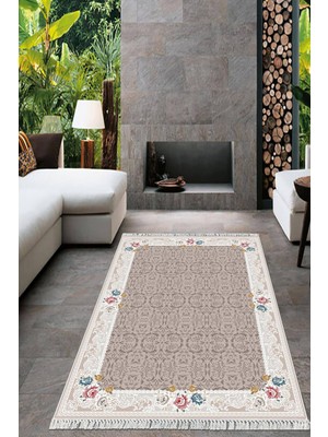 Viyana Home Dijital Baskılı Kaymaz Taban Yıkanabilir Modern Salon Halısı Mutfak Halısı Yolluk VH-HT-1049