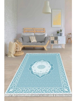 Viyana Home Dijital Baskılı Kaymaz Taban Yıkanabilir Çerçeveli Salon Halısı Mutfak Halısı Yolluk VH-HY-888