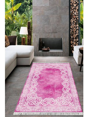 Viyana Home Dijital Baskılı Kaymaz Taban Yıkanabilir Çerçeveli Salon Halısı Mutfak Halısı Yolluk VH-HT-1465