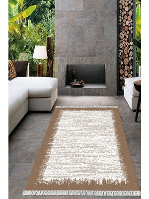 Viyana Home Dijital Baskılı Kaymaz Taban Yıkanabilir Modern Salon Halısı Mutfak Halısı Yolluk VH-HT-510