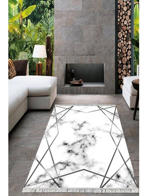 Viyana Home Dijital Baskılı Kaymaz Taban Yıkanabilir Modern Salon Halısı Mutfak Halısı Yolluk VH-HT-327