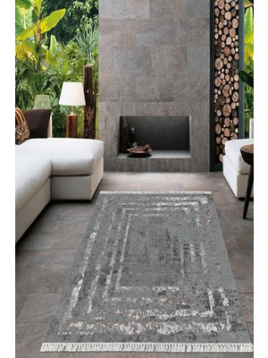 Viyana Home Dijital Baskılı Kaymaz Taban Yıkanabilir Modern Salon Halısı Mutfak Halısı Yolluk VH-HT-965