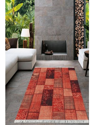 Viyana Home Dijital Baskılı Kaymaz Taban Yıkanabilir Modern Salon Halısı Mutfak Halısı Yolluk VH-HT-981