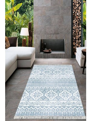 Viyana Home Dijital Baskılı Kaymaz Taban Yıkanabilir Modern Salon Halısı Mutfak Halısı Yolluk VH-HT-989