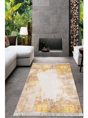 Viyana Home Dijital Baskılı Kaymaz Taban Yıkanabilir Modern Salon Halısı Mutfak Halısı Yolluk VH-HT-984