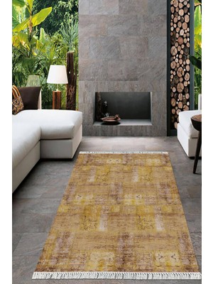 Viyana Home Dijital Baskılı Kaymaz Taban Yıkanabilir Modern Salon Halısı Mutfak Halısı Yolluk VH-HT-985
