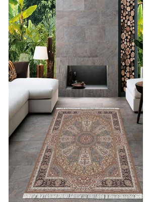 Viyana Home Dijital Baskılı Kaymaz Taban Yıkanabilir Klasik Salon Halısı Mutfak Halısı Yolluk Vh-Ht-53