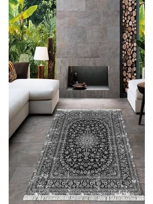 Viyana Home Dijital Baskılı Kaymaz Taban Yıkanabilir Çerçeveli Salon Halısı Mutfak Halısı Yolluk VH-HT-125