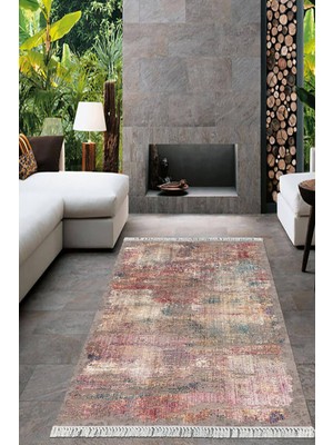 Viyana Home Dijital Baskılı Kaymaz Taban Yıkanabilir Modern Salon Halısı Mutfak Halısı Yolluk VH-HT-134