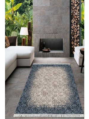 Viyana Home Dijital Baskılı Kaymaz Taban Yıkanabilir Sade Desen Salon Halısı Mutfak Halısı Yolluk VH-HT-246