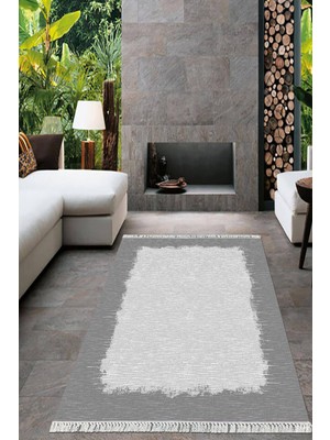 Viyana Home Dijital Baskılı Kaymaz Taban Yıkanabilir Sade Desen Salon Halısı Mutfak Halısı Yolluk VH-HT-357