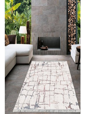 Viyana Home Dijital Baskılı Kaymaz Taban Yıkanabilir Modern Salon Halısı Mutfak Halısı Yolluk VH-HT-392