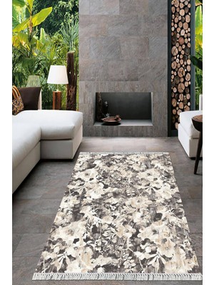 Viyana Home Dijital Baskılı Kaymaz Taban Yıkanabilir Modern Salon Halısı Mutfak Halısı Yolluk VH-HT-376
