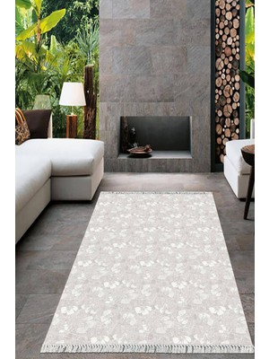 Viyana Home Dijital Baskılı Kaymaz Taban Yıkanabilir Sade Desen Salon Halısı Mutfak Halısı Yolluk VH-HT-383