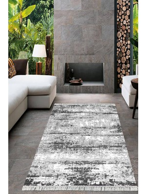 Viyana Home Dijital Baskılı Kaymaz Taban Yıkanabilir Sade Desen Salon Halısı Mutfak Halısı Yolluk VH-HT-580