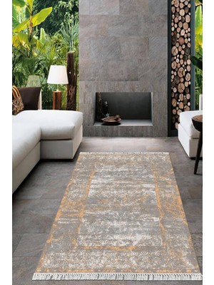 Viyana Home Dijital Baskılı Kaymaz Taban Yıkanabilir Modern Salon Halısı Mutfak Halısı Yolluk VH-HT-444